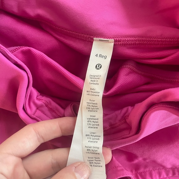 Lululemon Speed Up Shorts Sonic Pink 4 - Picture 3 of 3
